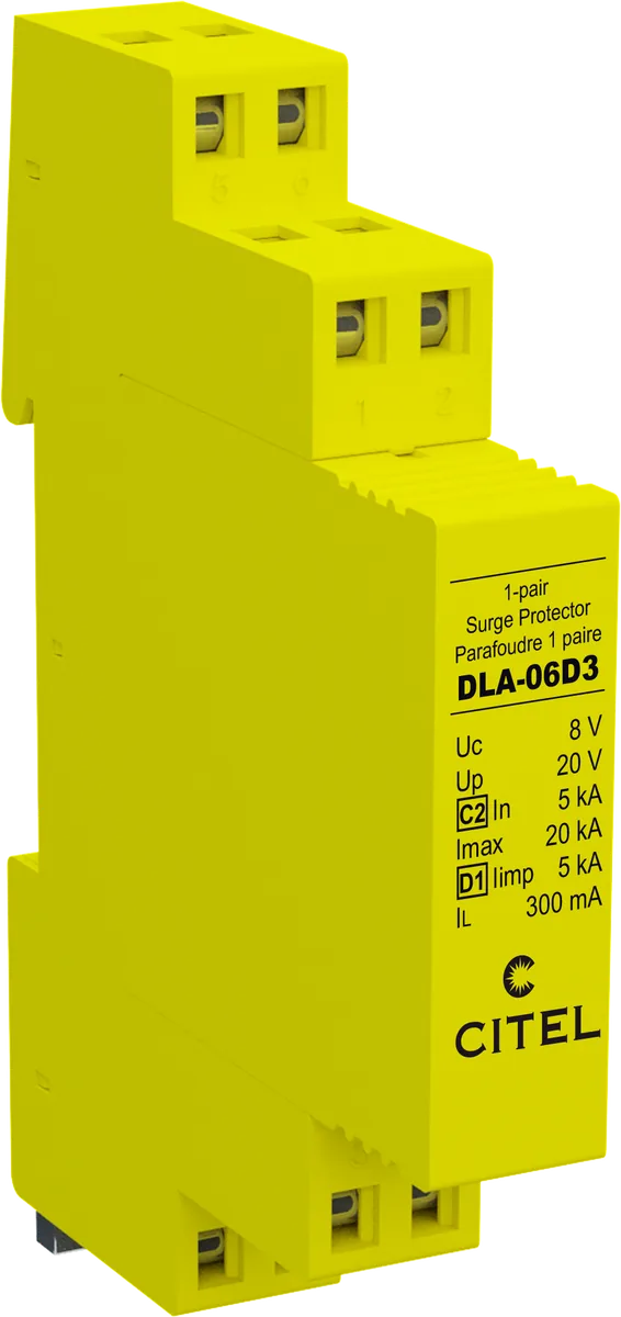 Устройство защиты от импульсных перенапряжений Citel DLA-06D3/R (6401014) с пружинным зажимом