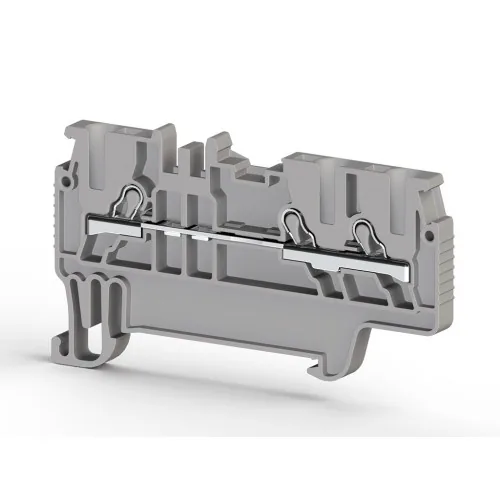 Клеммник пружинный быстрозажимной Push in, 3-х выводной, 1,5 мм.кв., серый KLEMSAN PYK 1,5ME 307039