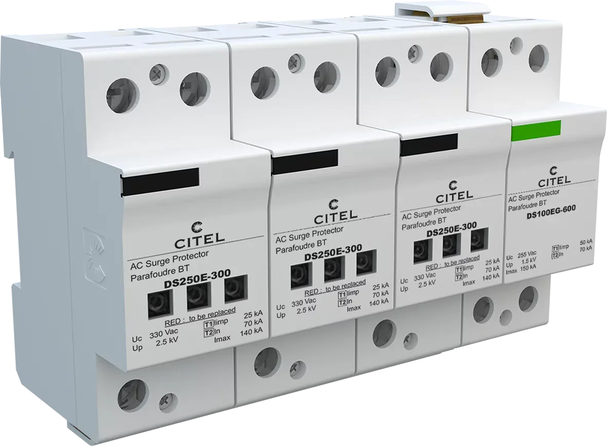 Устройство защиты от импульсных перенапряжений Citel DS254E-300/G (3411), высокоэнергетическое, тип 1+2