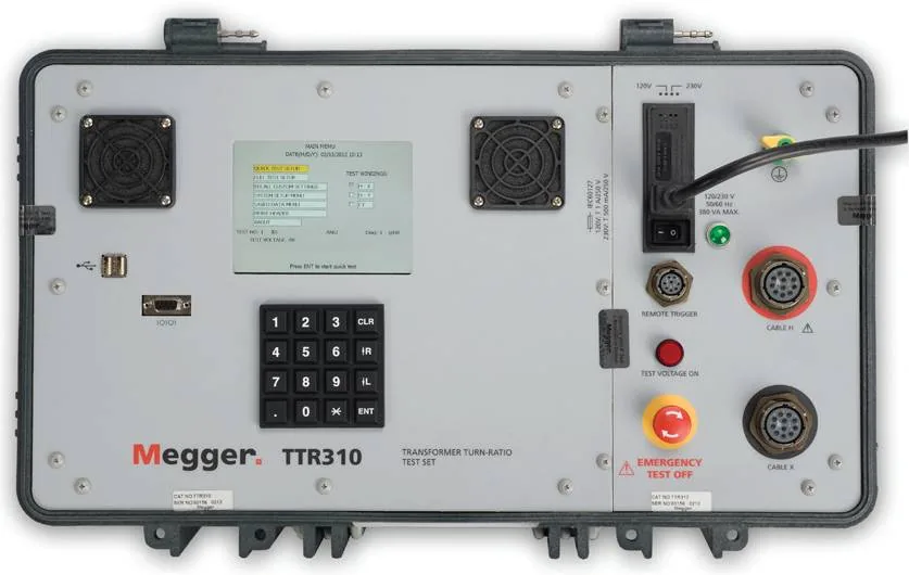 Прибор диагностики трехфазных трансформаторов Megger TTR310