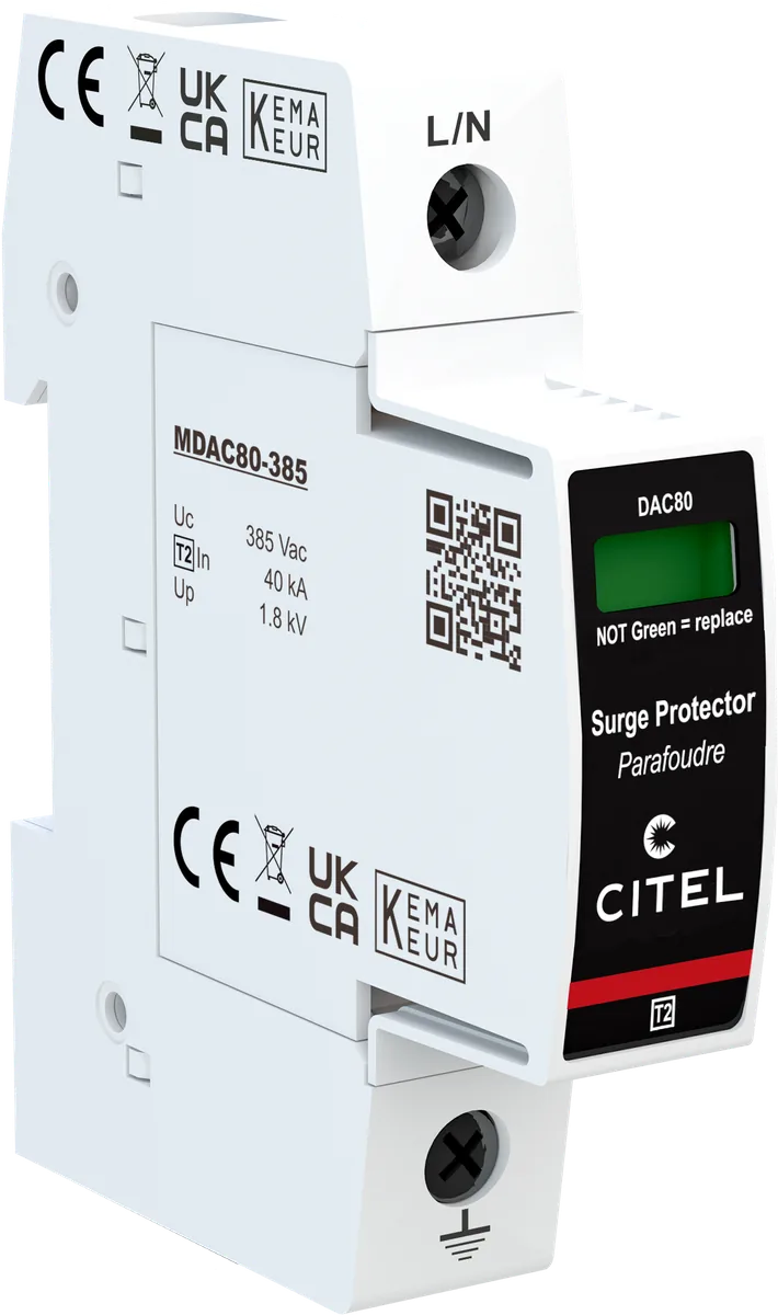 Устройство защиты от импульсных перенапряжений Citel DAC80-10-385 (821210511), тип 2, Imax 80 кА